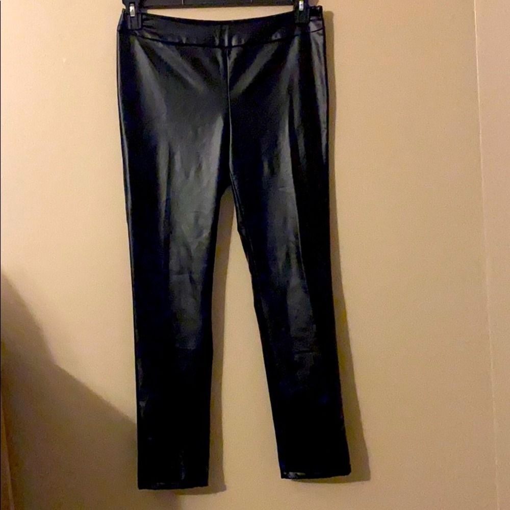 Faux leather leggings